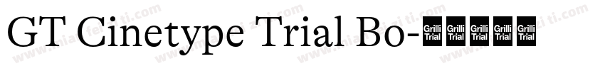 GT Cinetype Trial Bo字体转换